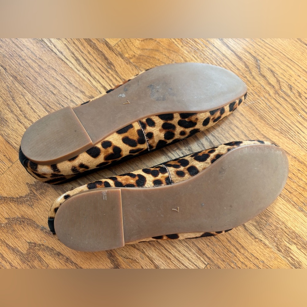 GUC Madewell The Reid Ballet Flat in Leopard Calf Hair (Size 7) - Picture 4 of 7